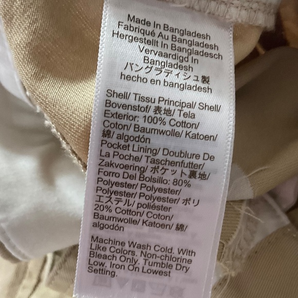 J.Crew 5” Short Chino Shorts Light Khaki Cotton NWT Size 2 Style H1453 - Picture 8 of 9